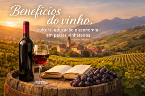 Benefícios do vinho: cultura, educação e economia em países vinhateiros