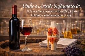 Vinho e Artrite Inflamatória: O Que a Ciência Internacional Diz Sobre Polifenóis e Inflamação Articular